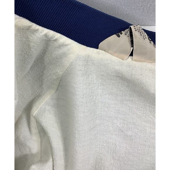 Vintage Wedgefield Jacket Mens Small S Blue Bomber Nylon Snap Up Varsity - Picture 12 of 14